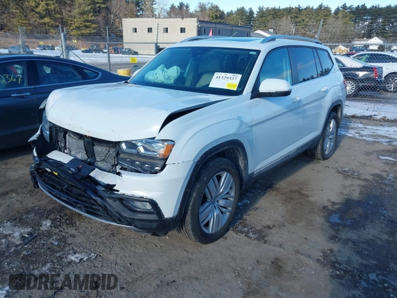 2019 Volkswagen Atlas SEL with VIN 1V2MR2CA5KC553296, listed as a IAAI auction lot 41329337 with 91,041 mi miles and . Bid and sale history available at DreamBid. Image 17.