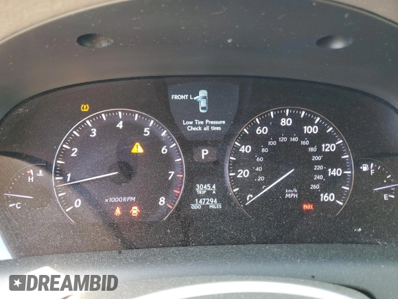 2007 Lexus LS 460 with VIN JTHBL46F975035747, listed as a Copart auction lot 50169445 with 147,294 mi miles and Salvage Title. Bid and sale history available at carsss.com. Image 9.