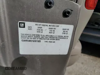 2001 Buick LeSabre Limited with VIN 1G4HR54K01U301925, listed as a Copart auction lot 49701285 with Not Provided miles and Salvage Title. Bid and sale history available at carsss.com. Image 14.