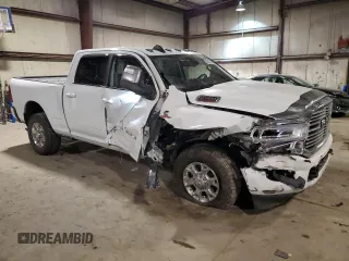 2023 Ram 2500 Laramie with VIN 3C6UR5FLXPG632054, listed as a Copart auction lot 51972575 with 79,647 mi miles and Salvage Title. Bid and sale history available at carsss.com. Image 4.