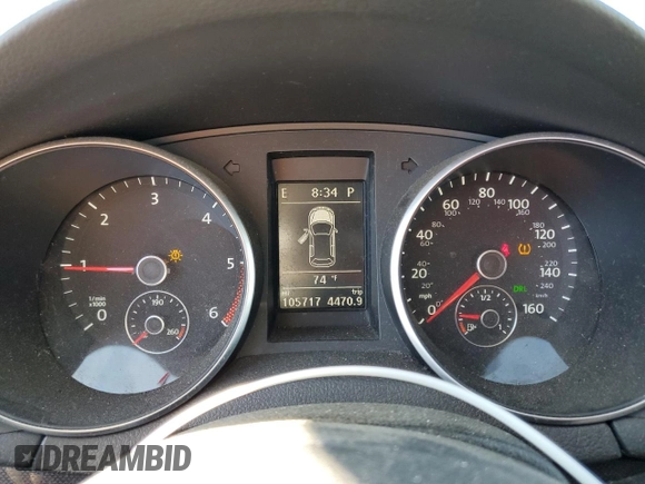 2014 Volkswagen Jetta SportWagen TDI w/Sunroof & Nav with VIN 3VWPL7AJ0EM606308, listed as a Copart auction lot 72995214 with 105,717 mi miles and Salvage Title. Bid and sale history available at carsss.com. Image 9.
