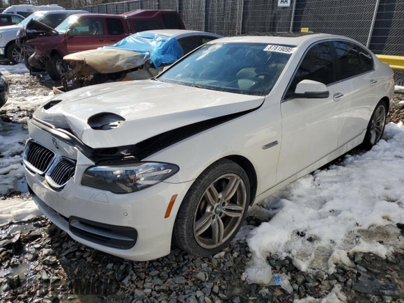 2014 BMW 5 Series 535d with VIN WBAXA5C5XED690305, listed as a Copart auction lot 87819095 with 115,673 mi miles and Salvage Title. Bid and sale history available at carsss.com. Image 1.