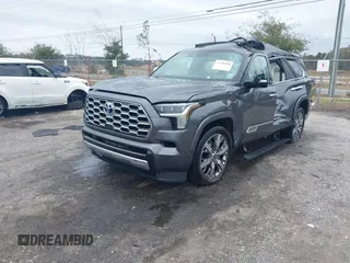 2023 Toyota Sequoia SR5 with VIN 7SVAAAAA5PX001666, listed as a IAAI auction lot 41386998 with 43,559 mi miles. Bid and sale history available at carsss.com. Image 2.