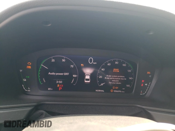 2024 Honda Accord EX-L with VIN 1HGCY2F68RA017005, listed as a Copart auction lot 59007135 with 6,696 mi miles and Salvage title. Bid and sale history available at DreamBid. Image 9.