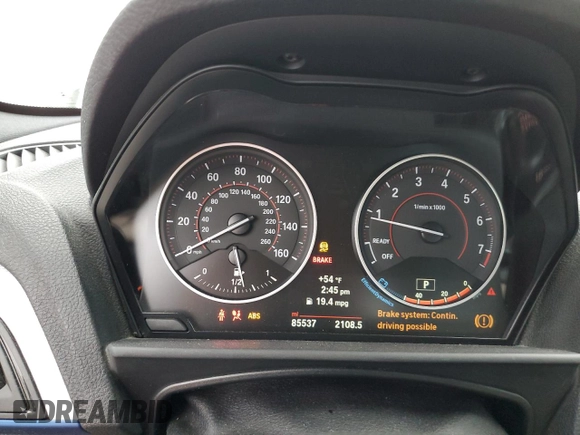 2017 BMW 2 Series M240i xDrive with VIN WBA2G3C39H7A25249, listed as a Copart auction lot 82289354 with 85,537 mi miles and Salvage Title. Bid and sale history available at carsss.com. Image 9.