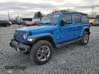 2022 Jeep Wrangler Unlimited Sahara with VIN 1C4HJXEG9NW262988, listed as a Copart auction lot 85932254 with 41,555 mi miles and Salvage Title. Bid and sale history available at DreamBid. Image 1.