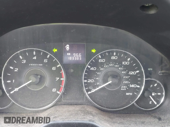 2012 Subaru Outback 2.5i with VIN 4S4BRBAC6C3291640, listed as a IAAI auction lot 42563110 with 183,383 mi miles and . Bid and sale history available at DreamBid. Image 7.