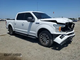 2018 Ford F-150 XL with VIN 1FTEW1CPXJKD45092, listed as a Copart auction lot 57289105 with 96,011 mi miles and Salvage title. Bid and sale history available at DreamBid. Image 4.