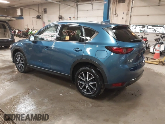 2018 Mazda CX-5 S Premium with VIN JM3KFBDMXJ1376045, listed as a IAAI auction lot 41813968 with 90,378 mi miles and . Bid and sale history available at DreamBid. Image 3.
