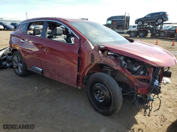 2020 Nissan Murano Platinum with VIN 5N1AZ2DS0LN154423, listed as a Copart auction lot 47745955 with 51,379 mi miles and Salvage Title. Bid and sale history available at carsss.com. Image 4.