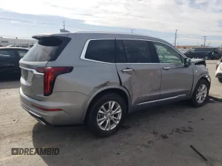 2024 Cadillac XT6 FWD Luxury with VIN 1GYKPAR46RZ748044, listed as a Copart auction lot 47118725 with 3,286 mi miles and Salvage title. Bid and sale history available at DreamBid. Image 3.
