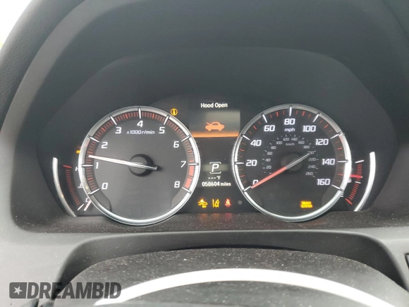 2020 Acura TLX w/A-Spec Pkg with VIN 19UUB1F64LA010172, listed as a Copart auction lot 80927074 with 58,604 mi miles and Salvage Title. Bid and sale history available at carsss.com. Image 9.