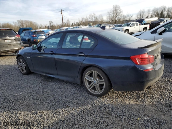 2015 BMW 5 Series 535i xDrive with VIN WBA5B3C53FD540384, listed as a Copart auction lot 44807735 with 106,707 mi miles and Salvage Title. Bid and sale history available at carsss.com. Image 2.