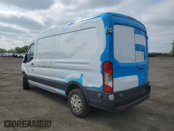 2015 Ford Transit Cargo with VIN 1FTNR2CM2FKB24077, listed as a Copart auction lot 57963285 with 239,419 mi miles and Salvage title. Bid and sale history available at DreamBid. Image 2.