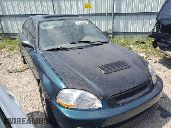 1998 Honda Civic EX with VIN 2HGEJ8549WH614855, listed as a Copart auction lot 66486384 with 100,465 mi miles and Salvage Title. Bid and sale history available at carsss.com. Image 4.