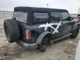 2021 Ford Bronco with VIN 1FMEE5DP4MLA88644, listed as a Copart auction lot 42213285 with 55,675 mi miles and Salvage Title. Bid and sale history available at DreamBid. Image 3.