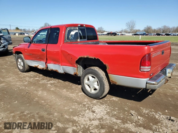 1997 Dodge Dakota with VIN 1B7GL23Y4VS156802, listed as a Copart auction lot 51536585 with 188,403 mi miles and Salvage Title. Bid and sale history available at carsss.com. Image 2.