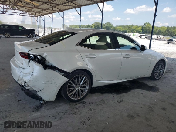 2014 Lexus IS 250 with VIN JTHBF1D23E5003010, listed as a Copart auction lot 63061165 with 88,017 mi miles and Salvage title. Bid and sale history available at DreamBid. Image 3.