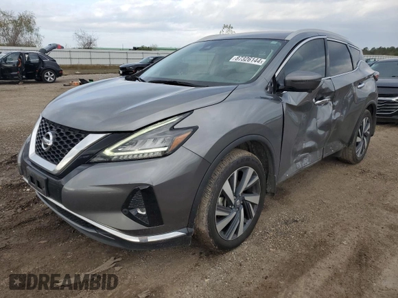 2022 Nissan Murano SL with VIN 5N1AZ2CJ3NC112559, listed as a Copart auction lot 87326144 with 47,136 mi miles and Salvage Title. Bid and sale history available at carsss.com. Image 1.
