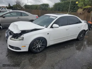 2008 Audi A4 2.0T with VIN WAUDF78E98A105793, listed as a Copart auction lot 48033645 with 178,839 mi miles and Salvage Title. Bid and sale history available at carsss.com. Image 1.