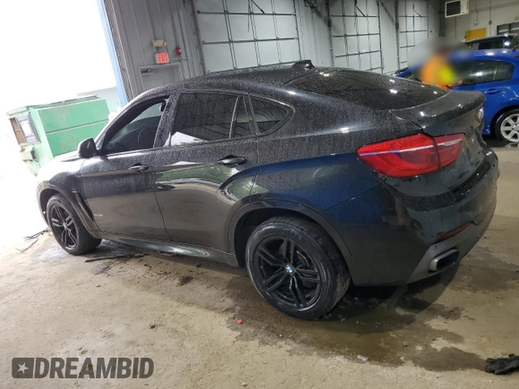 2016 BMW X6 xDrive50i with VIN 5UXKU6C51G0R34443, listed as a Copart auction lot 66511594 with 129,083 mi miles and Salvage Title. Bid and sale history available at carsss.com. Image 2.
