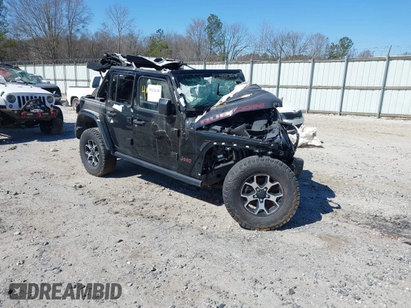 2020 Jeep Wrangler Unlimited Rubicon with VIN 1C4HJXFG2LW147242, listed as a IAAI auction lot 41630952 with Not provided miles and . Bid and sale history available at DreamBid. Image 1.