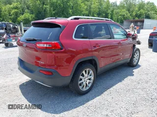 2016 Jeep Cherokee Limited with VIN 1C4PJMDB3GW267073, listed as a IAAI auction lot 42457201 with 84,325 mi miles and . Bid and sale history available at DreamBid. Image 4.