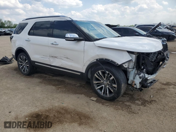 2016 Ford Explorer Platinum z VIN 1FM5K8HT1GGD00026, wystawiony jako Copart lot #56985155 z przebiegiem 87 506 mil mil oraz Szkoda całkowita • Salvage title. Historia ofert i sprzedaży dostępna na DreamBid. Obrazek 4.