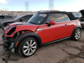2013 MINI Cooper Convertible S with VIN WMWZP3C56DT550610, listed as a Copart auction lot 84950384 with 54,270 mi miles and Salvage Title. Bid and sale history available at carsss.com. Image 1.