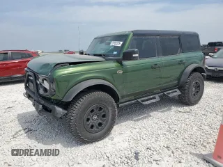 2024 Ford Bronco Wildtrak with VIN 1FMEE2BPXRLB03494, listed as a Copart auction lot 53852225 with 5,166 mi miles and Salvage title. Bid and sale history available at DreamBid. Image 1.