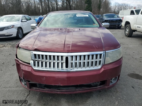 2007 Lincoln MKZ with VIN 3LNHM28T97R627013, listed as a Copart auction lot 47836275 with 151,264 mi miles and Clean Title. Bid and sale history available at carsss.com. Image 5.