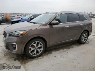 2019 Kia Sorento SX V6 with VIN 5XYPKDA57KG470436, listed as a Copart auction lot 50818545 with 168,760 mi miles and Salvage Title. Bid and sale history available at carsss.com. Image 1.