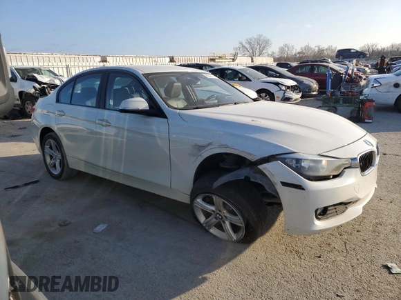 2013 BMW 3 Series 320i with VIN WBA3B1C50DF078329, listed as a Copart auction lot 85543174 with 207,120 mi miles and Salvage Title. Bid and sale history available at carsss.com. Image 4.