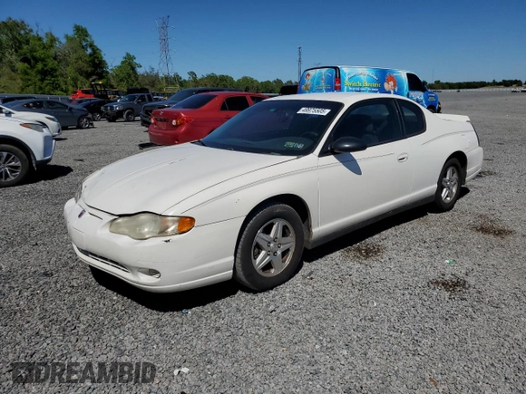 2005 Chevrolet Monte Carlo LS with VIN 2G1WW12E759167517, listed as a Copart auction lot 49975505 with 159,860 mi miles and Salvage Title. Bid and sale history available at carsss.com. Image 1.