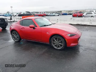 2017 Mazda MX-5 Miata RF Grand Touring with VIN JM1NDAM77H0100129, listed as a IAAI auction lot 41578121 with 14,559 mi miles. Bid and sale history available at carsss.com. Image 1.