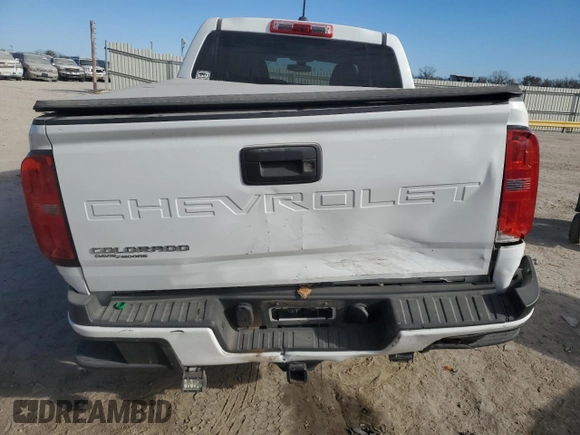 2021 Chevrolet Colorado 2WD Work Truck with VIN 1GCGSBEA2M1192933, listed as a Copart auction lot 83776604 with 67,846 mi miles and Salvage title. Bid and sale history available at DreamBid. Image 6.