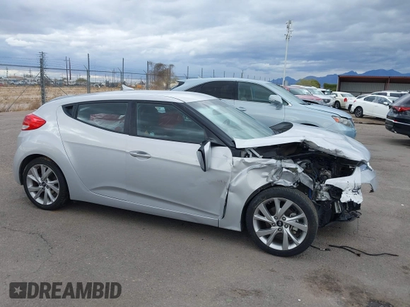2017 Hyundai Veloster Value Edition with VIN KMHTC6AD2HU308084, listed as a IAAI auction lot 41734062 with 59,354 mi miles. Bid and sale history available at carsss.com. Image 14.