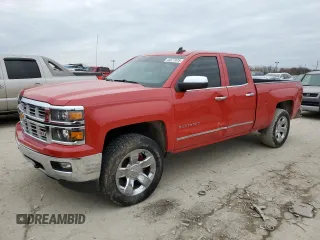 2015 Chevrolet Silverado 1500 LTZ with VIN 1GCVKSEC3FZ358941, listed as a Copart auction lot 44677875 with 157,445 mi miles and Salvage Title. Bid and sale history available at carsss.com. Image 1.