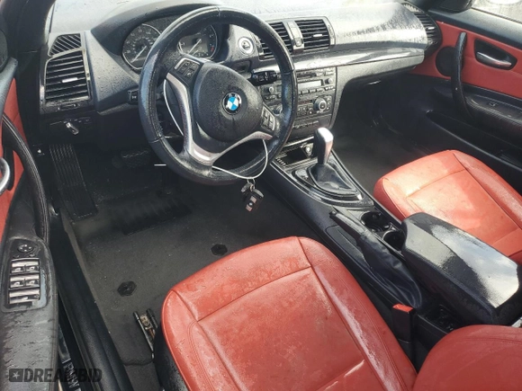 2013 BMW 1 Series 128i with VIN WBAUL7C56DVU09165, listed as a Copart auction lot 74231084 with 0 mi miles and Salvage Title. Bid and sale history available at carsss.com. Image 8.