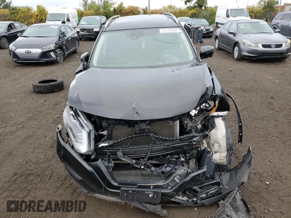 2019 Nissan Rogue SV with VIN 5N1AT2MV9KC720391, listed as a Copart auction lot 74779284 with 84,643 mi miles and Salvage Title. Bid and sale history available at carsss.com. Image 5.