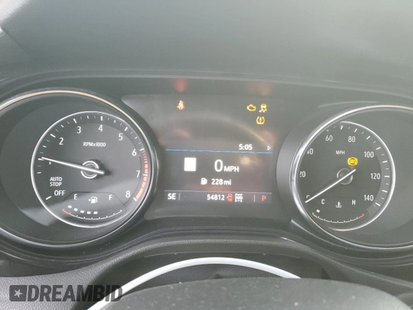 2020 Buick Encore GX Essence with VIN KL4MMGSL3LB113773, listed as a Copart auction lot 45045555 with 54,812 mi miles and Salvage title. Bid and sale history available at DreamBid. Image 9.