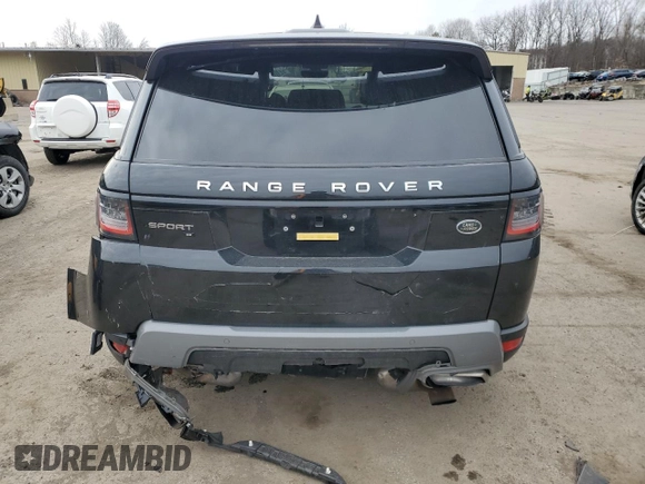 2021 Land Rover Range Rover Sport SE with VIN SALWG2SU7MA777169, listed as a Copart auction lot 41338075 with 80,180 mi miles and Salvage Title. Bid and sale history available at carsss.com. Image 6.