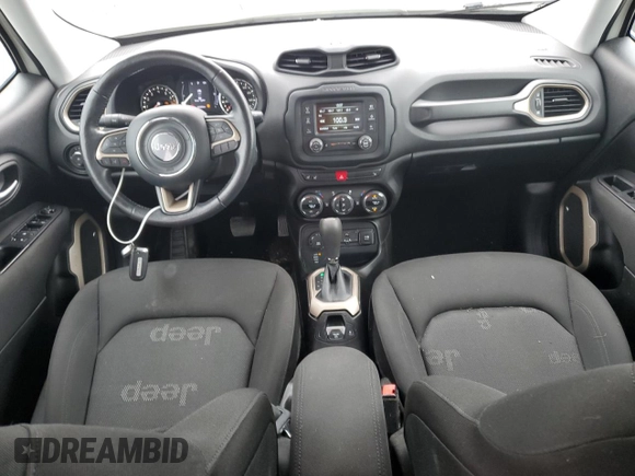 2017 Jeep Renegade Altitude with VIN ZACCJBBB3HPF23443, listed as a Copart auction lot 73295074 with 63,320 mi miles and Salvage title. Bid and sale history available at DreamBid. Image 8.