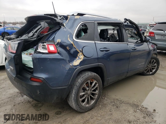 2020 Jeep Cherokee Altitude with VIN 1C4PJLLB4LD548915, listed as a Copart auction lot 39758524 with 36,822 mi miles and Salvage Title. Bid and sale history available at carsss.com. Image 3.