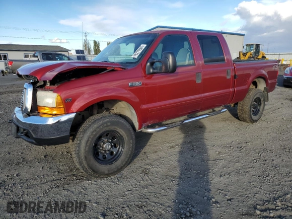 2001 Ford Super Duty F-250 XL with VIN 1FTNW21SX1EA47184, listed as a Copart auction lot 78271604 with 132,024 mi miles and Salvage Title. Bid and sale history available at carsss.com. Image 1.