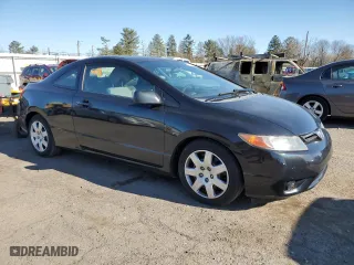 2007 Honda Civic Cpe LX with VIN 2HGFG12697H548311, listed as a Copart auction lot 50415405 with 152,080 mi miles and Salvage Title. Bid and sale history available at carsss.com. Image 4.