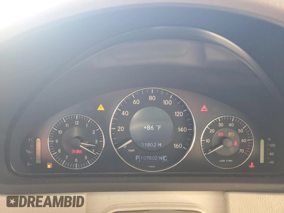 2006 Mercedes-Benz CLK 350 with VIN WDBTJ56H56F186370, listed as a Copart auction lot 80393714 with 107,802 mi miles and Clean Title. Bid and sale history available at DreamBid. Image 9.