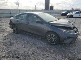 2023 Kia Forte GT-Line with VIN 3KPF54ADXPE638794, listed as a Copart auction lot 44278225 with 32,910 mi miles and Salvage Title. Bid and sale history available at carsss.com. Image 4.