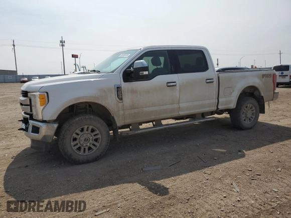 2017 Ford F-250 Lariat with VIN 1FT7W2B60HEE70084, listed as a Copart auction lot 59158135 with 186,544 mi miles and Salvage title. Bid and sale history available at DreamBid. Image 1.