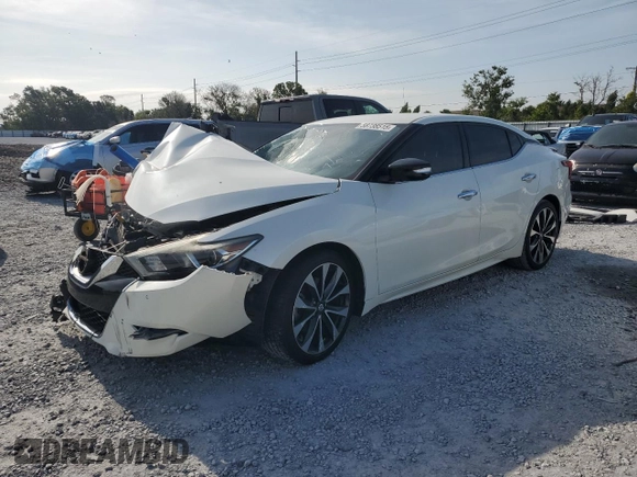 2016 Nissan Maxima SR with VIN 1N4AA6AP5GC421677, listed as a Copart auction lot 58738515 with 140,920 mi miles and Salvage title. Bid and sale history available at DreamBid. Image 1.
